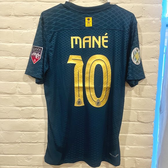 AL NASSR KAFD Sadio Mane' #10 23/24 Navy Away Alt Soccer Jersey Mens Large - Picture 2 of 9